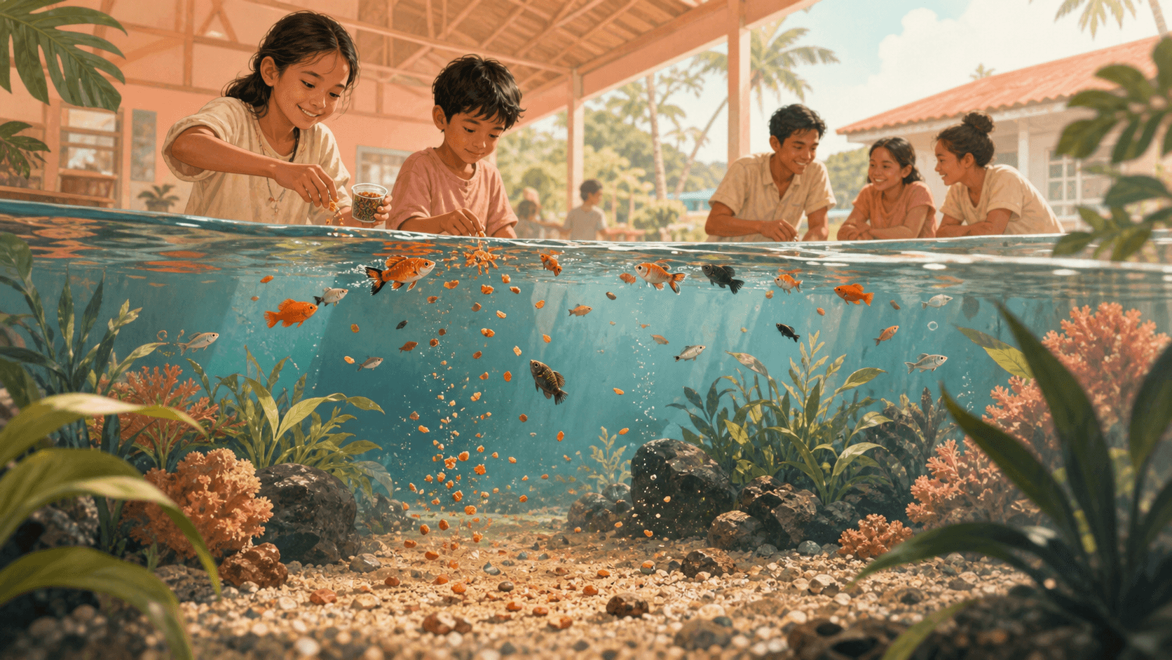 Fish Overfeeding Turns Into a Water-Quality Problem