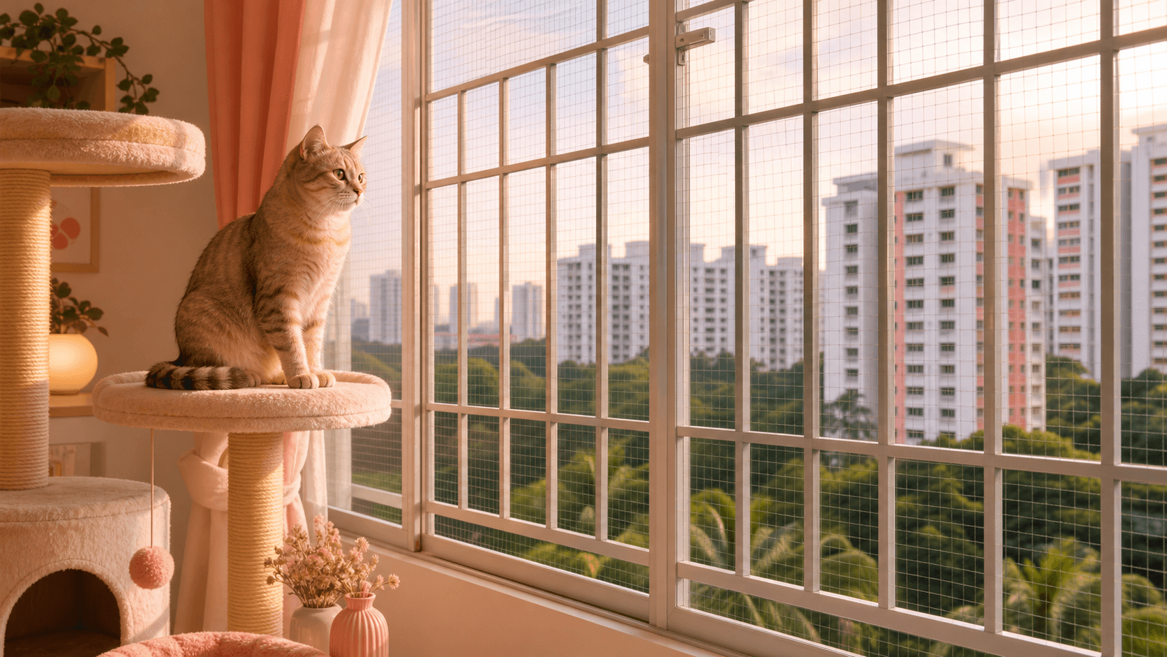 Cat Window and Balcony Safety in High-Rise Homes