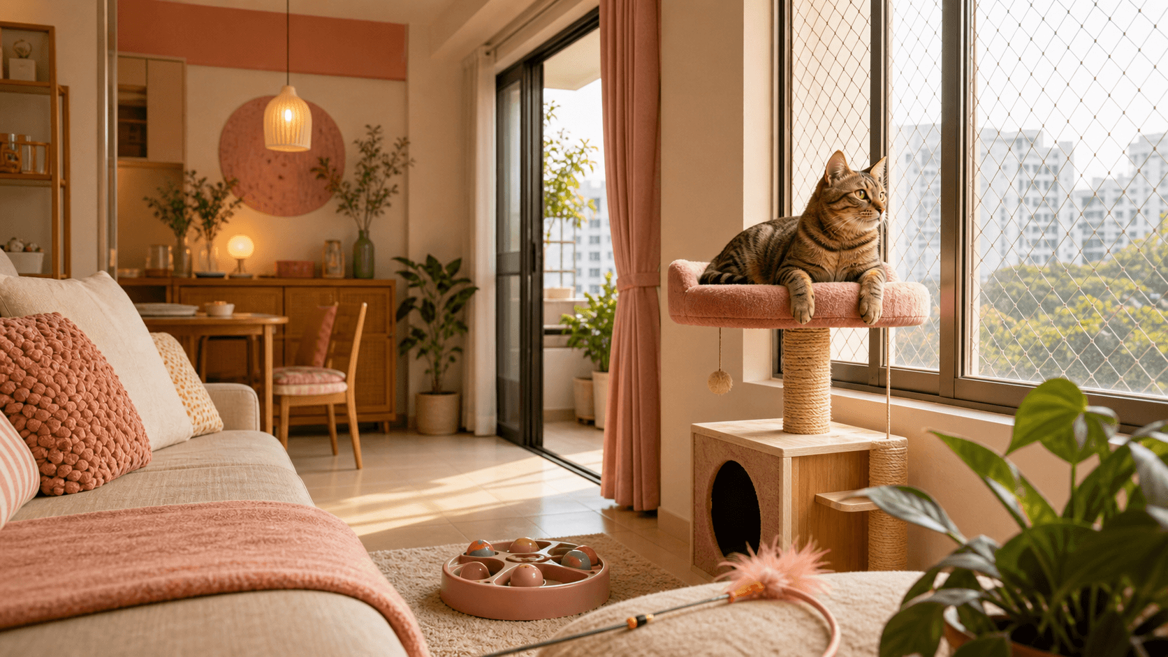 Indoor Cats and Boredom: Building a Better Day in an HDB or Condo