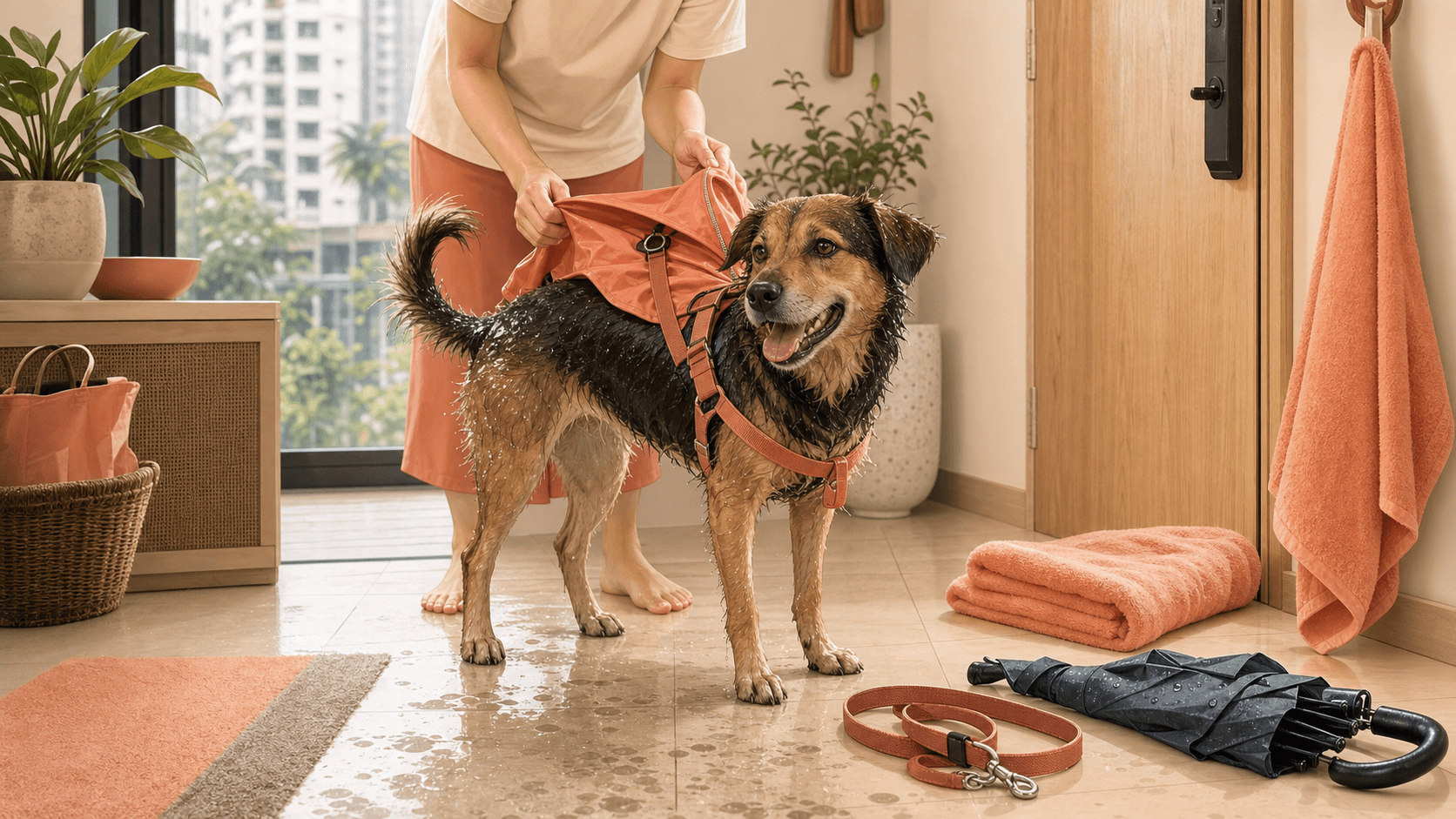 Monsoon Walks: Drying Your Dog’s Coat, Paws, and Ears After Rain