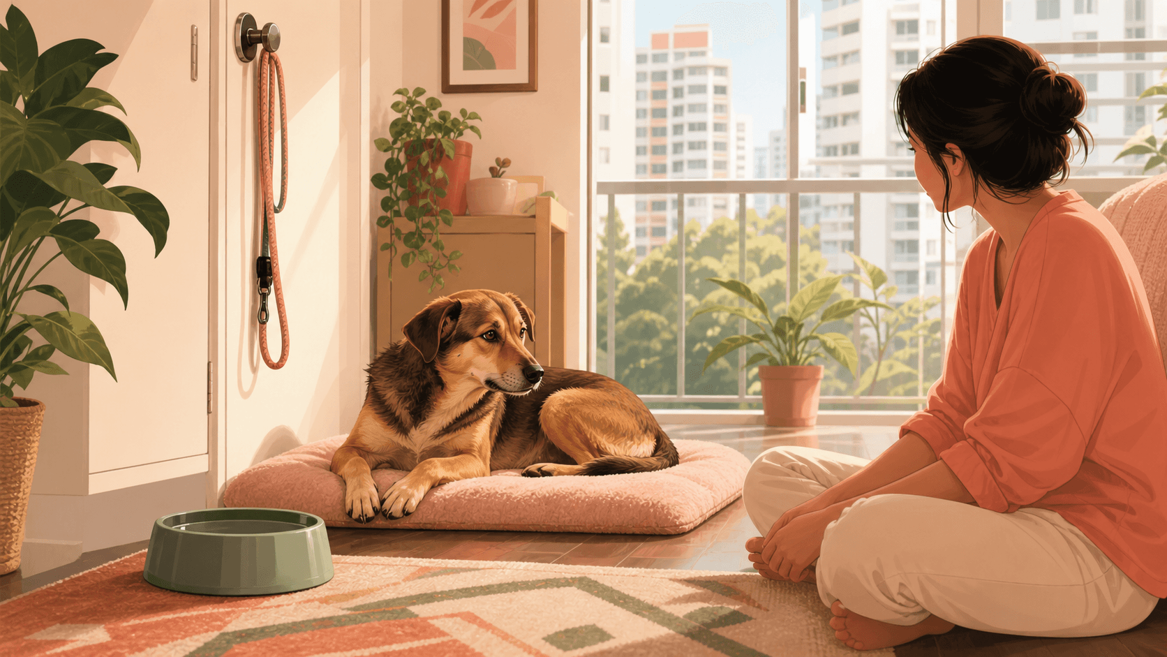 Settling a Rescue Dog in an Apartment Without Rushing Trust