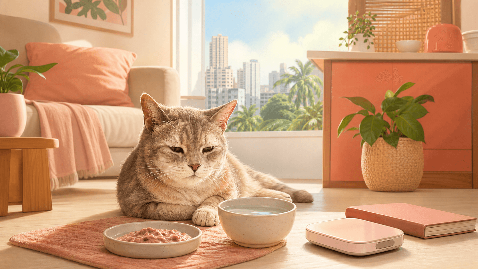 Feeding Senior Cats in Hot Weather: Appetite, Water, Texture, and Vet Checks